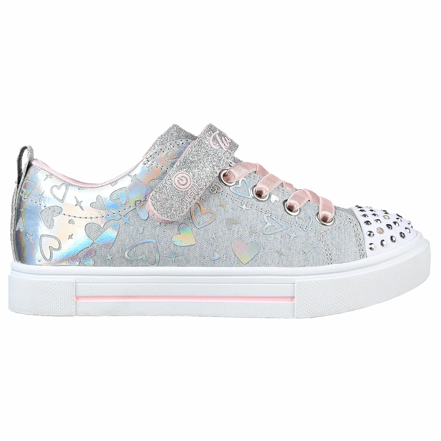Skechers Twinkle Sparks Heather Charm Girls' Lifestyle Shoes 3 Skechers Twinkle Sparks Heather Charm Girls' Lifestyle Shoes
